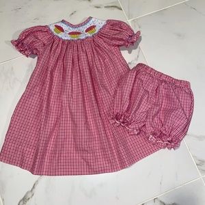 Bishop Smocked Cupcake Dress & Bloomers